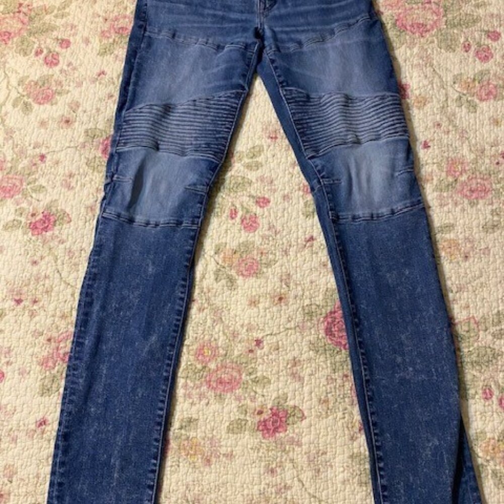 American Eagle Men's Stacked Skinny Blue Acid Wash Jeans Next Level 31x30